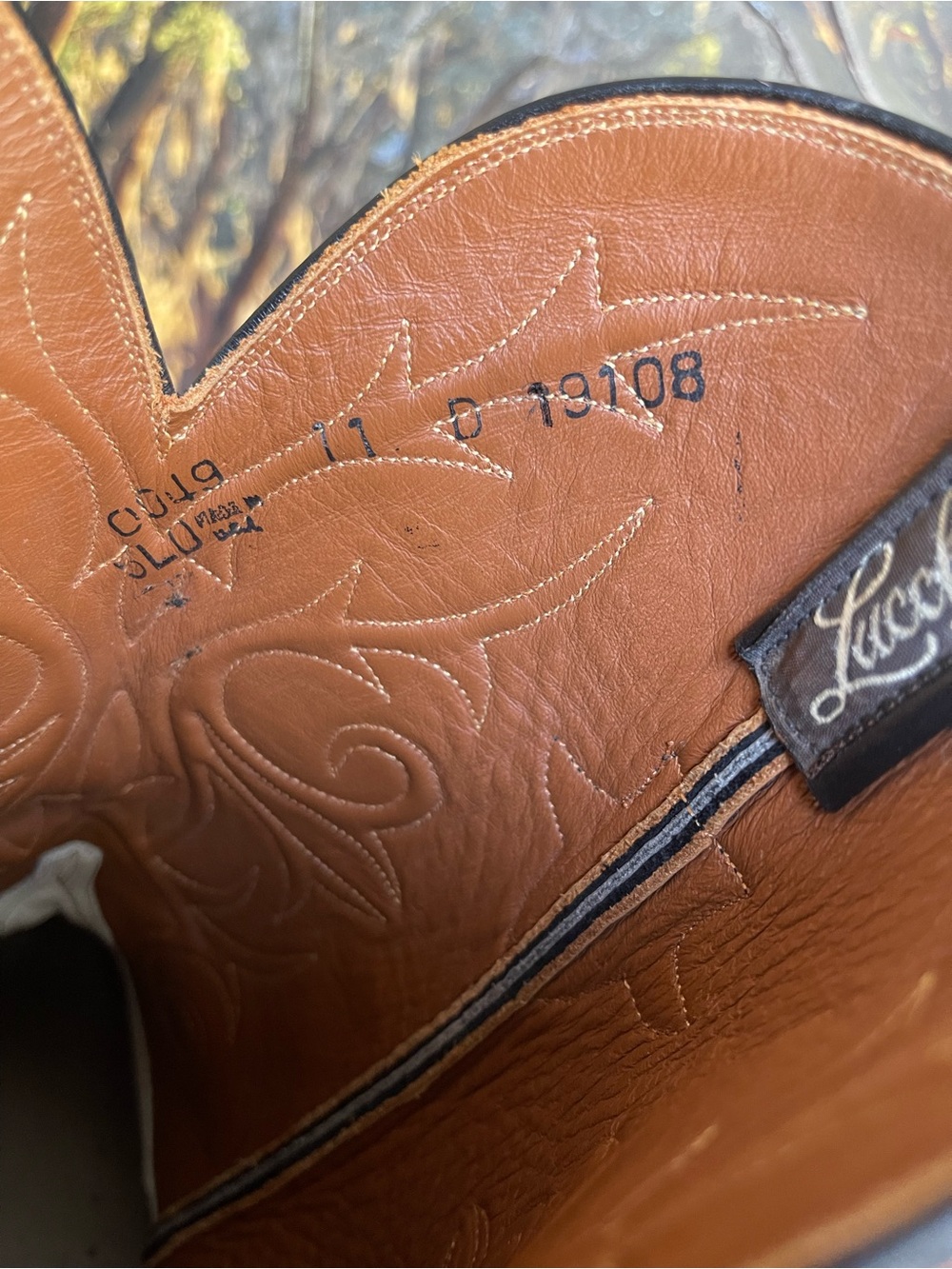 Lucchese boots exclusive for thieves market Leather Cowboy Boots 11 - Picture 9 of 13